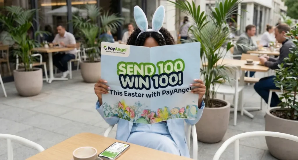 Send money home this Easter with PayAngel and stand a chance to win. 3 weekly winners get $100 each, plus a $500 Grand Prize. Zero transfers
