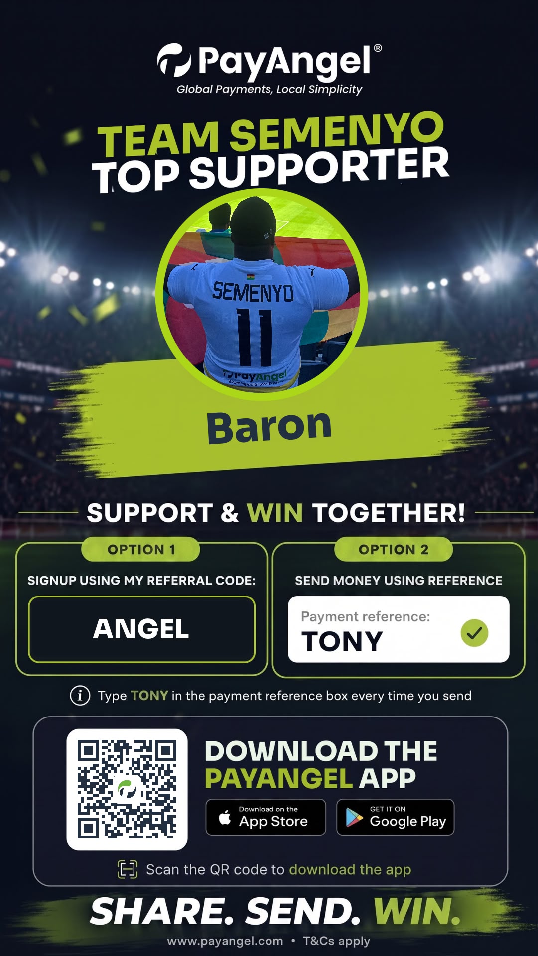 Supporter card created by Baron.