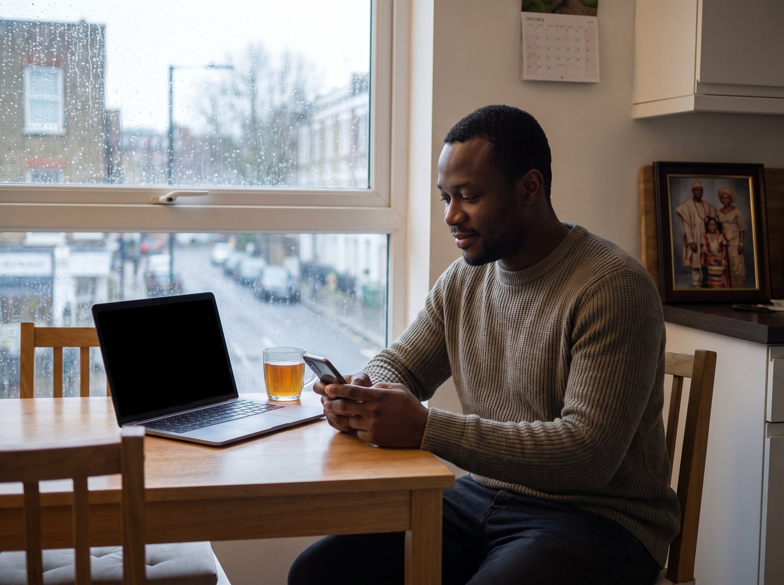 Ghanaian parent in London paying school fees from home